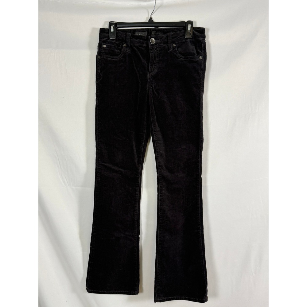 Kut from the Kloth Karen Baby Bootcut Corduroy Pants Womens 6 Espresso Brown
